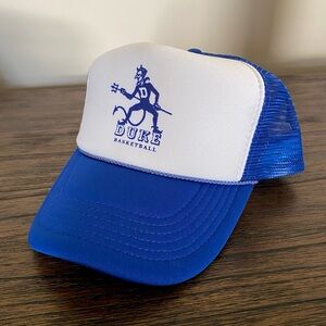 NEW Duke Basketball Snapback Trucker Hat - Blue and White